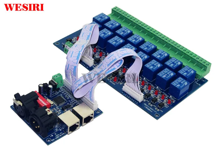 16 канальный релейный переключатель DMX512 контроллер с релейным выходом высокого