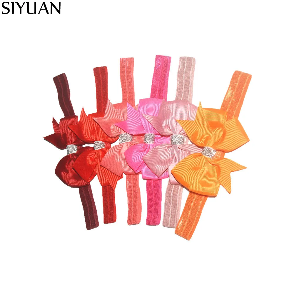 Оптовая продажа 200 шт./лот 24 цвета эластичная повязка на голову с 3 дюймовым