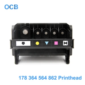 Печатающая головка CN642A 178 364 564 862, 5 слотов для HP B8550 C6324 C6340 5520 7510 C311a C309agn C310abc C510a C410 D5445