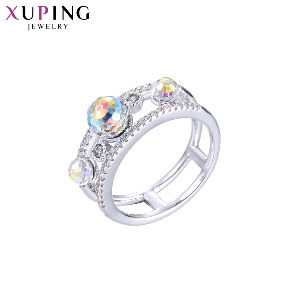 Xuping ювелирные изделия Классическая мода красочные кристаллы кольцо для женщин