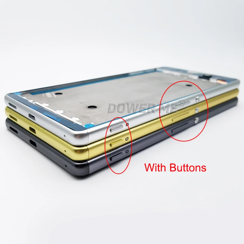 Dower Me XAU Middle Frame Chassis Bezel Plate With Adhesive Sticker For Sony Xperia XA Ultra C6 F3216 F3215 F3211/12/13 6"