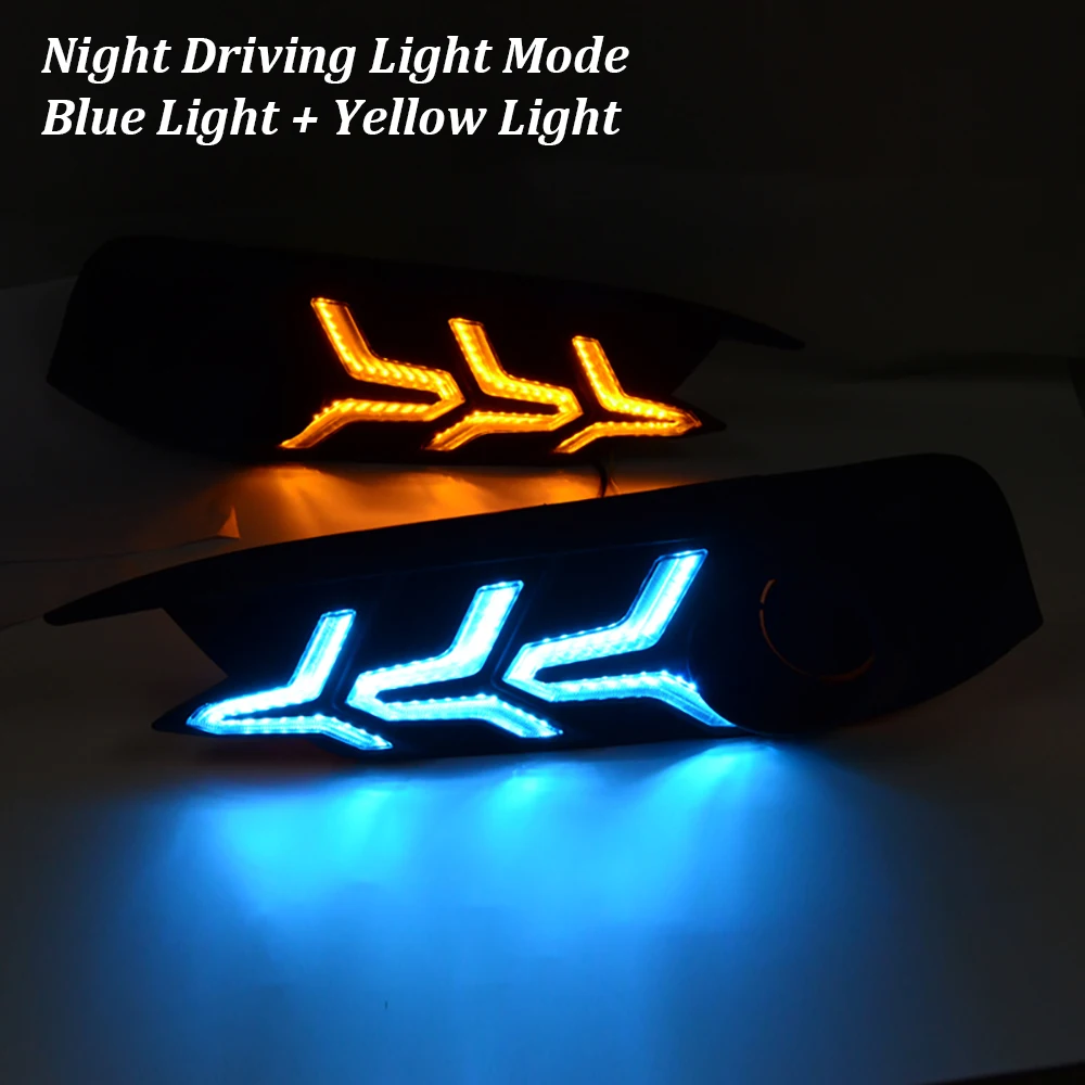 1 комплект Автомобильные светодиодные дневные ходовые огни DRL указатель поворота