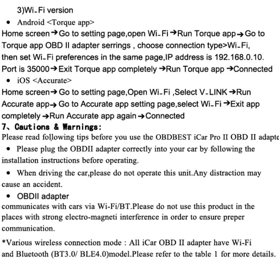 Vgate iCar Pro Bluetooth 3,0/4,0/WiFi Android Torque app OBDII scan tool три версии на выбор