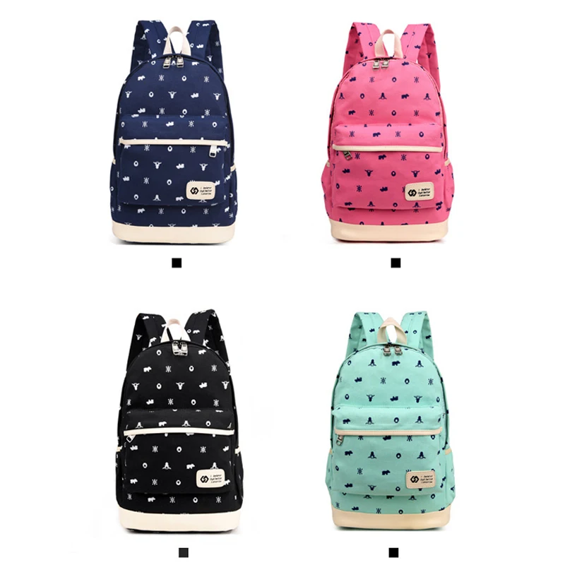 Холщовые шт./компл. женские школьные рюкзаки модный ранец для колледжа