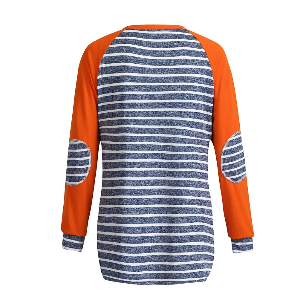 Spring Autumn Stripe Tee Women Maternity Nursing Clothes Long Sleeve Breastfeeding Tops Pregnancy Nursing T-shirt hamile giyim