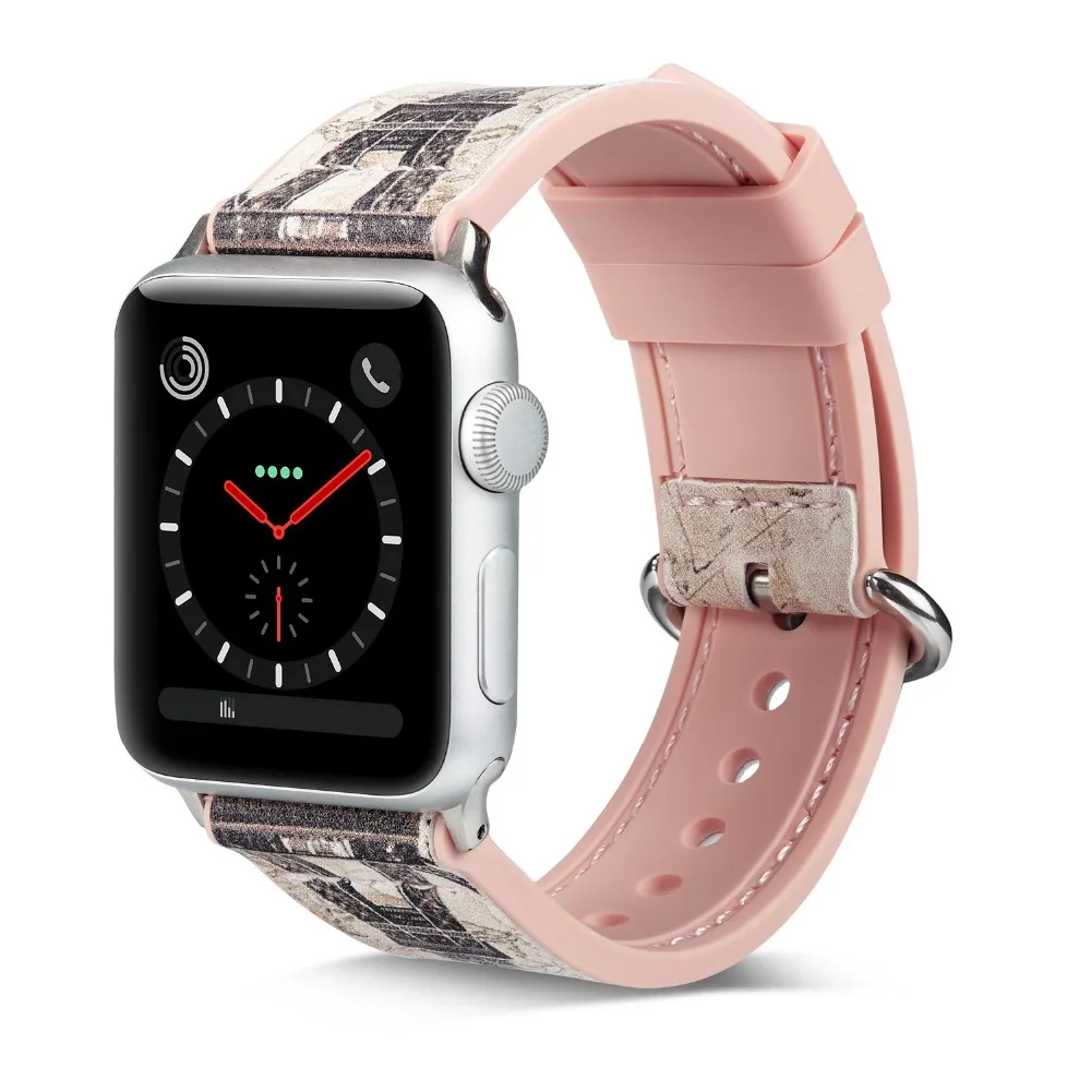 Мягкий силиконовый спортивный ремешок для apple watch band 44 мм и для apple watch 4 полосы 40 мм браслет для iwatch band 42 мм серия 3 2 1 38 мм
