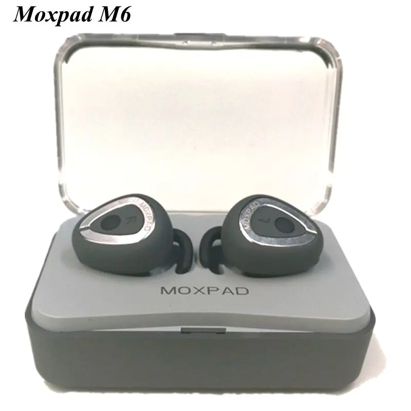 2018 оригинальный Moxpad M6 Беспроводной наушники отделяя вкладыши Bluetooth 4 1 TWS стерео