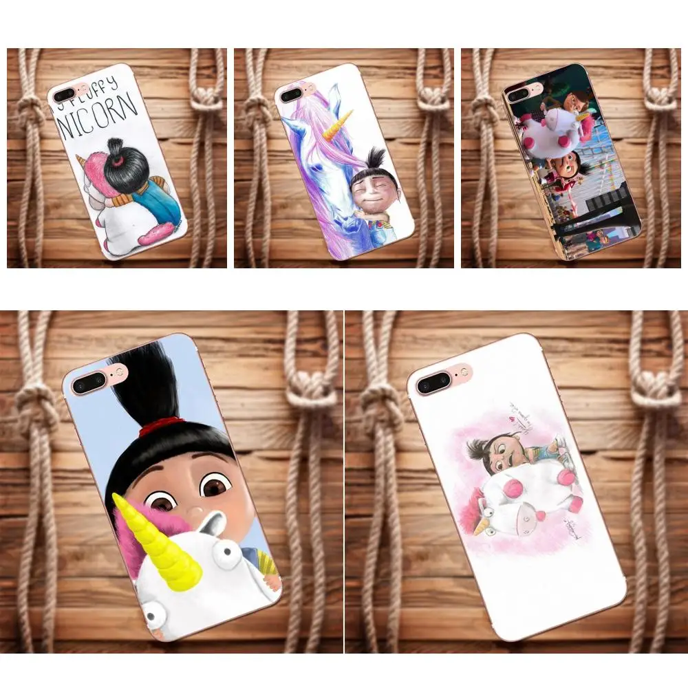 Vvcqod из мультфильма Гадкий я Единорог Агнес ТПУ коробки звонока для Samsung Galaxy A3 A5 A7 J1