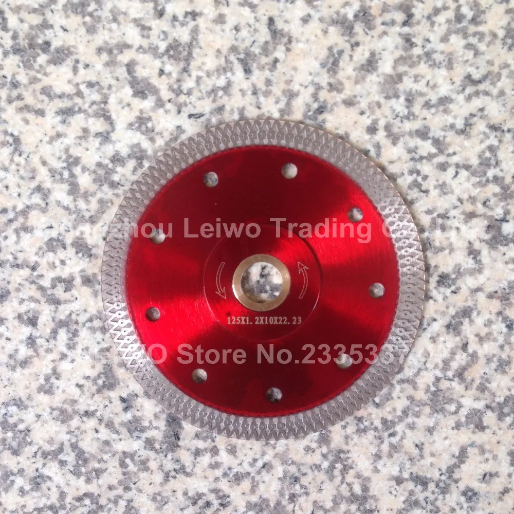 Алмазные лезвия керамические 5 дюймов (125 мм) Ультра тонкий алмазный диск для