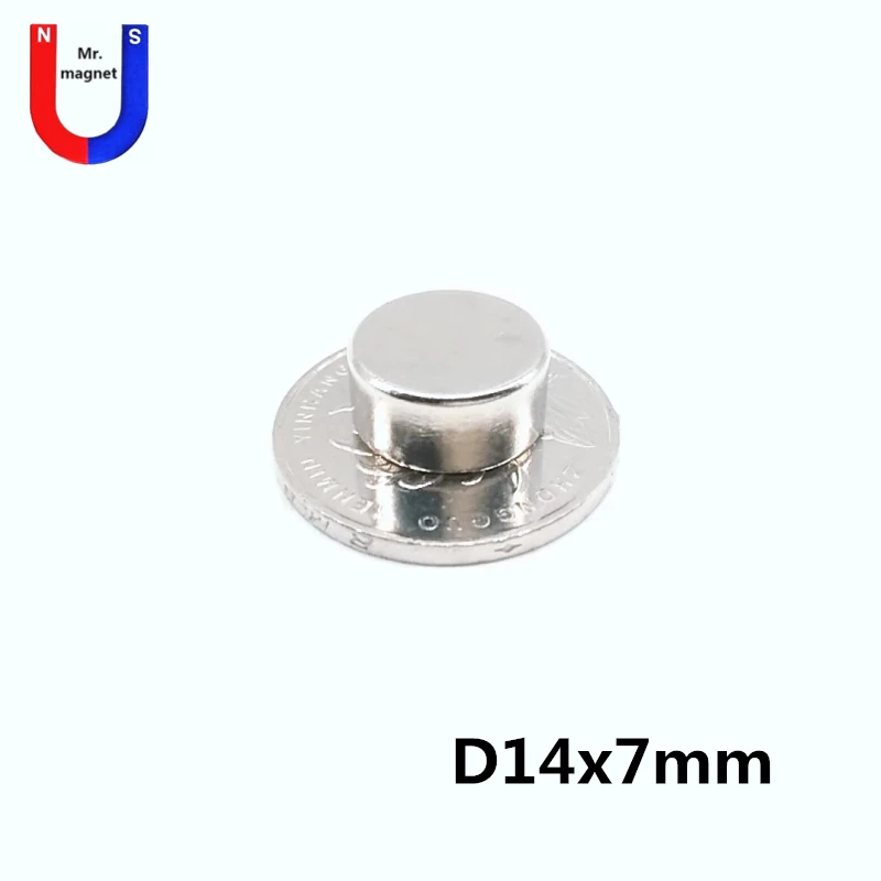 

10/50/200pcs Bulk 14x7 magnet super powerful rare earth magnets 14*7 strong magnetic D14x7 magnet Disc small round NdFeB sheet