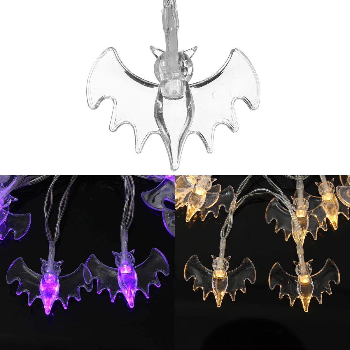 1.5M/2M Holiday Decoration Battery Operated 10/20 LED Fairy String Lights Bat Halloween | Лампы и освещение