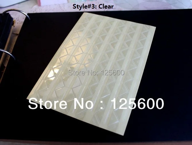 Белый черный золотой фотоальбом скрапбукинга ПВХ наклейки уголки для фото