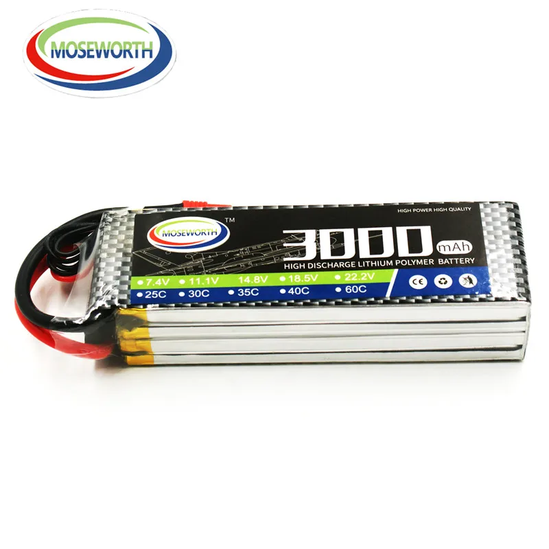4S 14 8 V 3000 мА/ч 40C Lipo Батарея для дрона с дистанционным управлением самолет