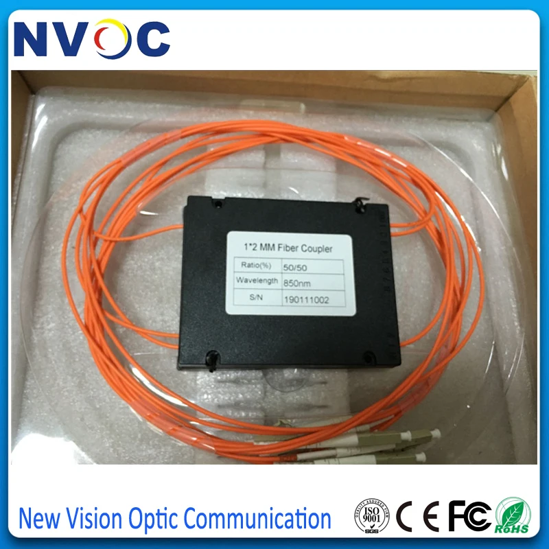 850/50/50 нм мм 850 коэффициент связи LC/UPC 1x2 FBT соединитель 1*2 50/125 2 0 многорежимный 1 м LC