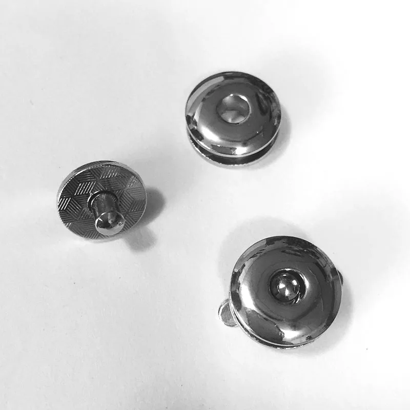 Magnetic Snaps Button,  nickel color Plated Metal Magnetic Snaps Closures Button 14mm