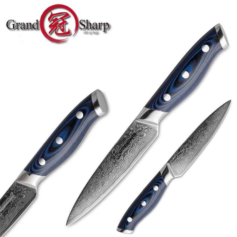 Grandsharp 2 шт набор ножей из дамасской стали Дамасская японская нержавеющая сталь VG10