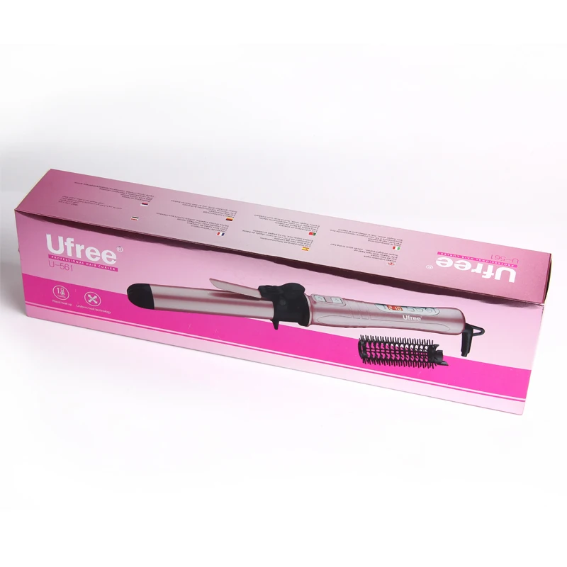 Профессиональный фен для волос щетка выпрямления гребень завивки электрический