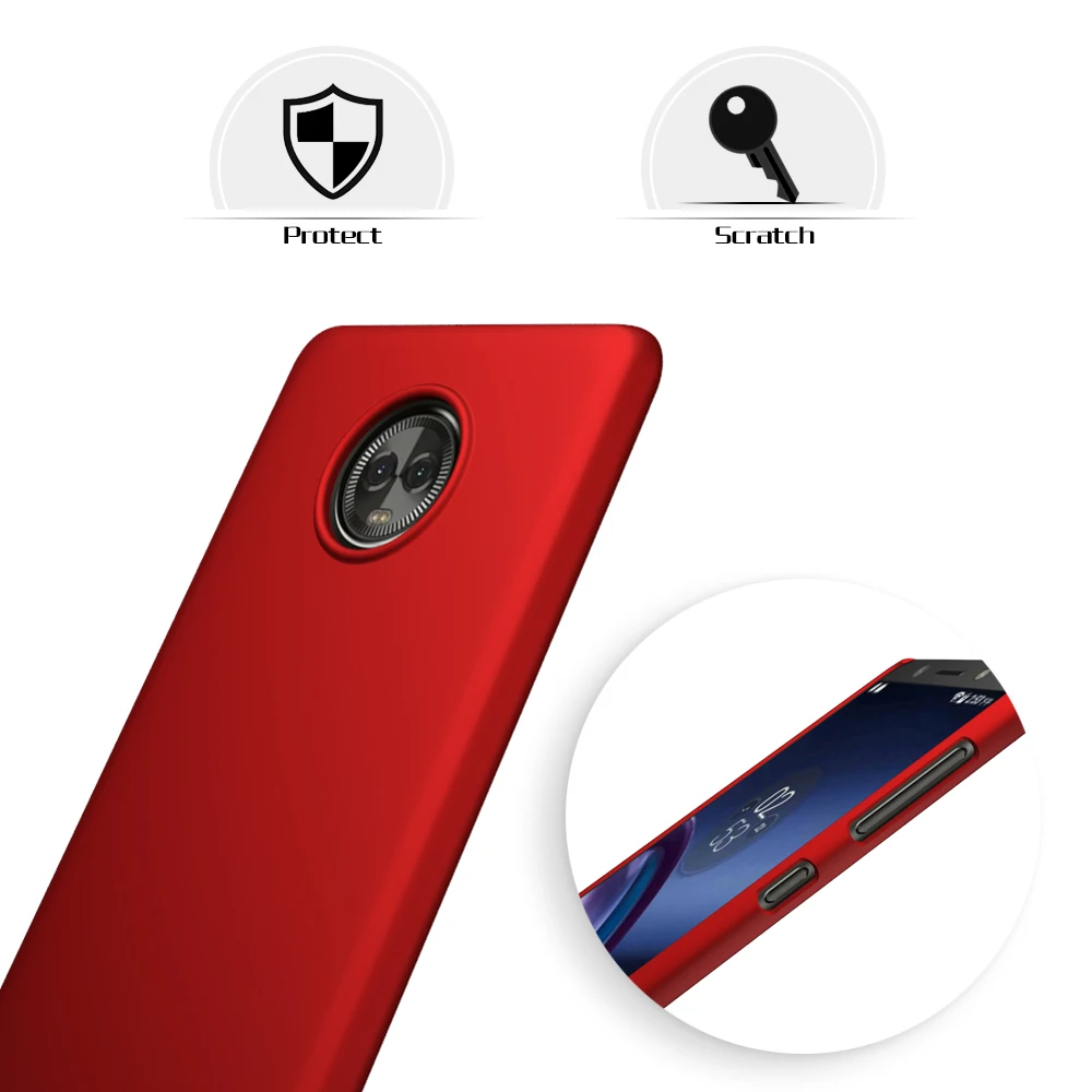 Sleo чехол-накладка для телефона из жесткого пластика Motorola Moto G6 плюс ультра тонкий