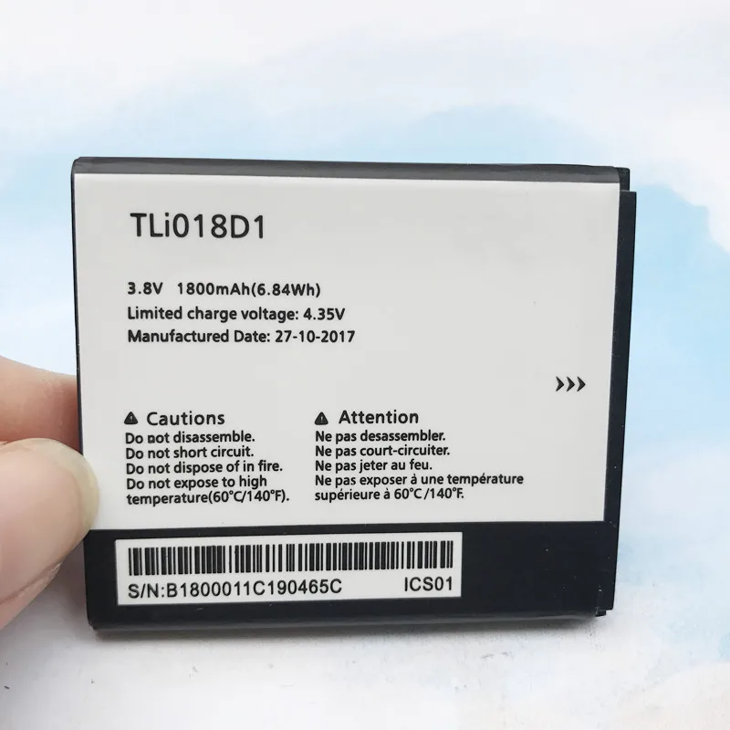 Новый аккумулятор 1800 мАч TLi018D1 для Alcatel one touch Pop D5 Dual 5038x OT5038X 3 5015D OT 5016