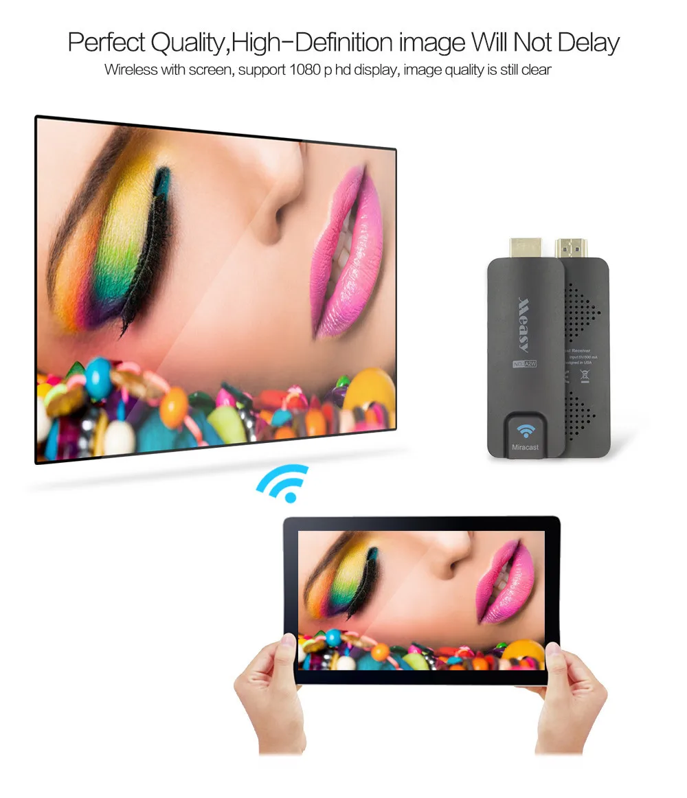 Measy новейший TV Stick A2W Miracast Беспроводной Wi-Fi Дисплей приемник ключа AirPlay EZcast 1080 P HDMI
