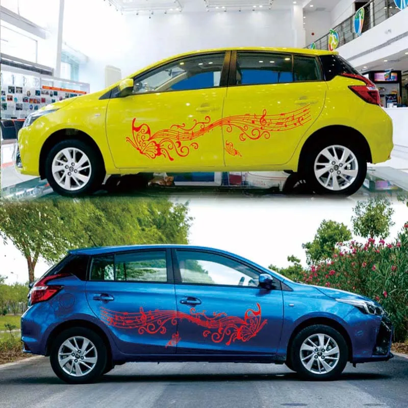 2019 автомобиля бабочка Примечание наклейка Стикеры Виниловая пленка для