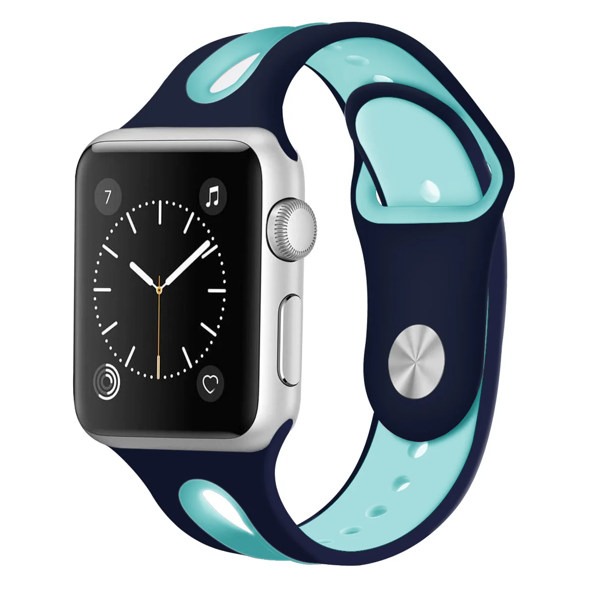 Ремешок силиконовый для Apple Watch Band мягкий спортивный браслет iwatch 38 мм 42 Series 3 2