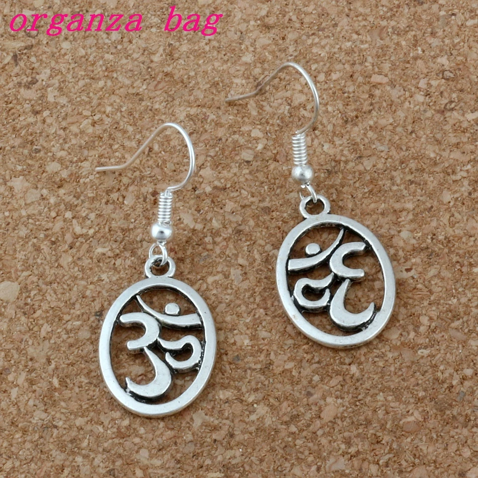 

Yoga, Aum, Om, Ohm, Sanskrit Yogi Earrings Fish Ear Hook 30pairs/lot Zinc Alloy Metal Chandelier Jewelry 14.5x 39mm A-196e
