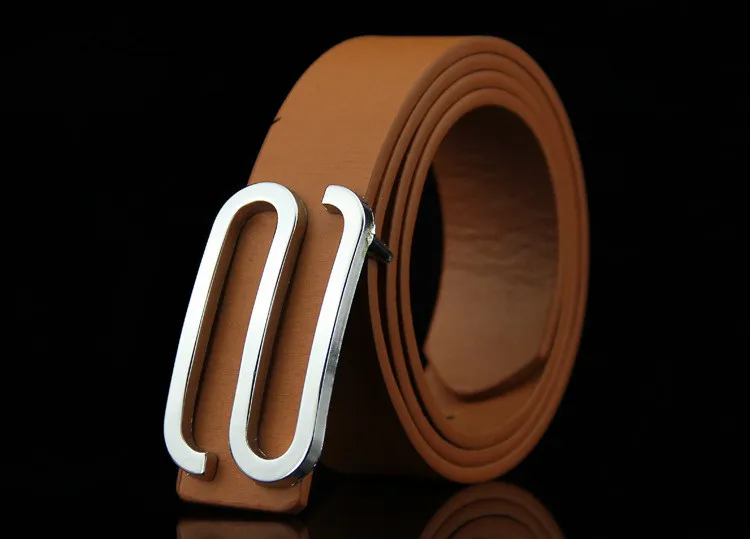 New Designer Men's High Quality Letters Belt Buckle S-type Smooth Fashion Plate Korean Explosion Models | Аксессуары для