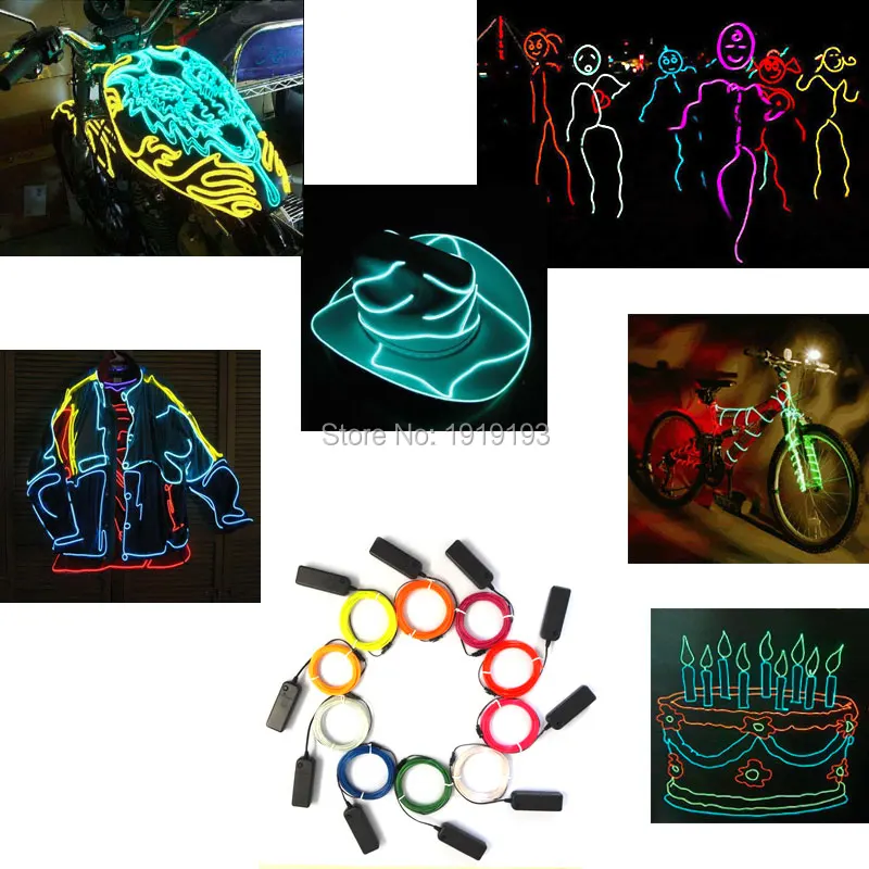 Светодиодная лента гибкая неоновая водонепроницаемая с контроллером 1/2/3/4/5