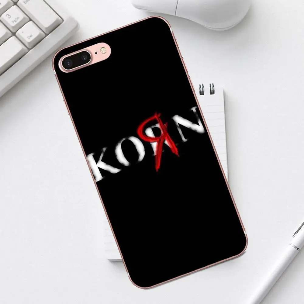 Qdowpz мобильный телефон с принтом в виде ракушки Korn логотип для iPhone 4 4S 5 5C SE 6 6S 7 8 Plus X