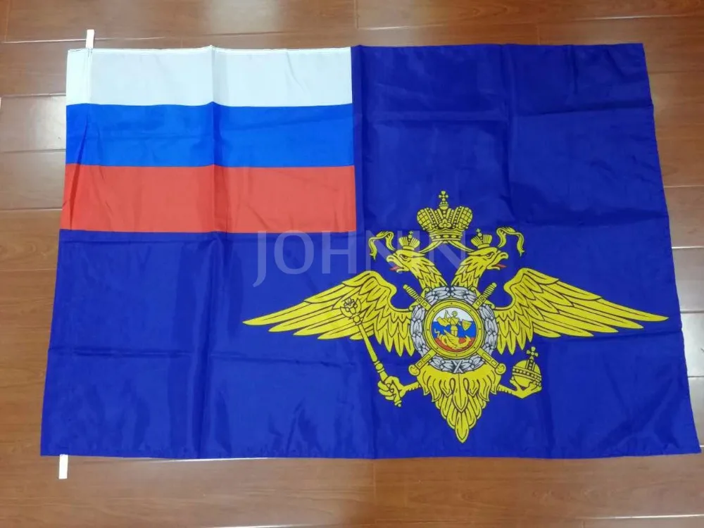 Российский флаг Министерства внутренних дел полиэстер 90x135 см|flags polyester|russian federation