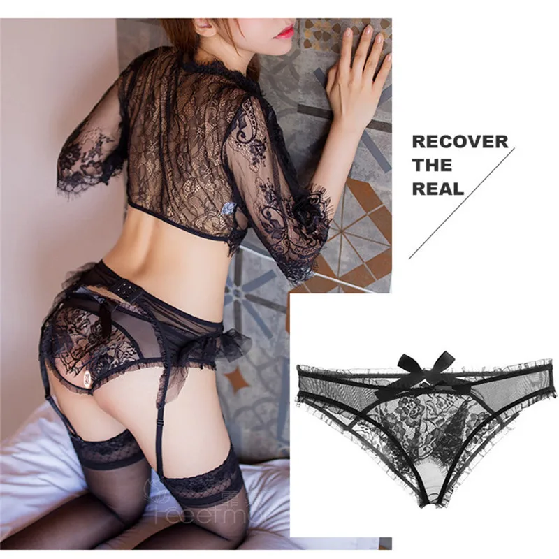 Трусы женские кружевные S/M/L/XL/XXL/XXXL 4 цвета | Тематическая одежда и униформа