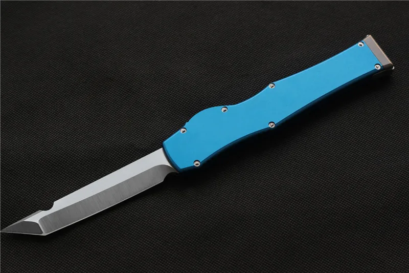 Blue Высокое качество, нож VESPA VI m390, лезвие из алюминия+ ручка TC4, охотничьи ножи, Походный нож для выживания, тактические инструменты для повседневного использования - Цвет: Blue