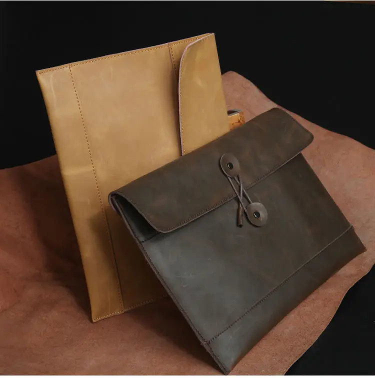 Папка А4 из натуральной кожи для бизнес конференций портфель документов