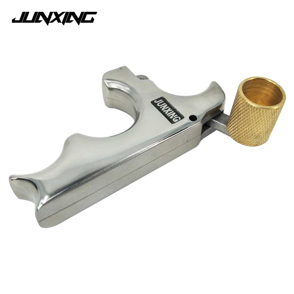 

New 3 Fingers Stainless Steel Bow Release Aid for Compound Bow Archery Accessories Wrist Clamp Type Hook Type Release Aid Grip