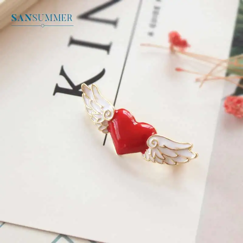 Милая фоторамка для женщин детей девочек Акриловые Красные бриллиантовые броши