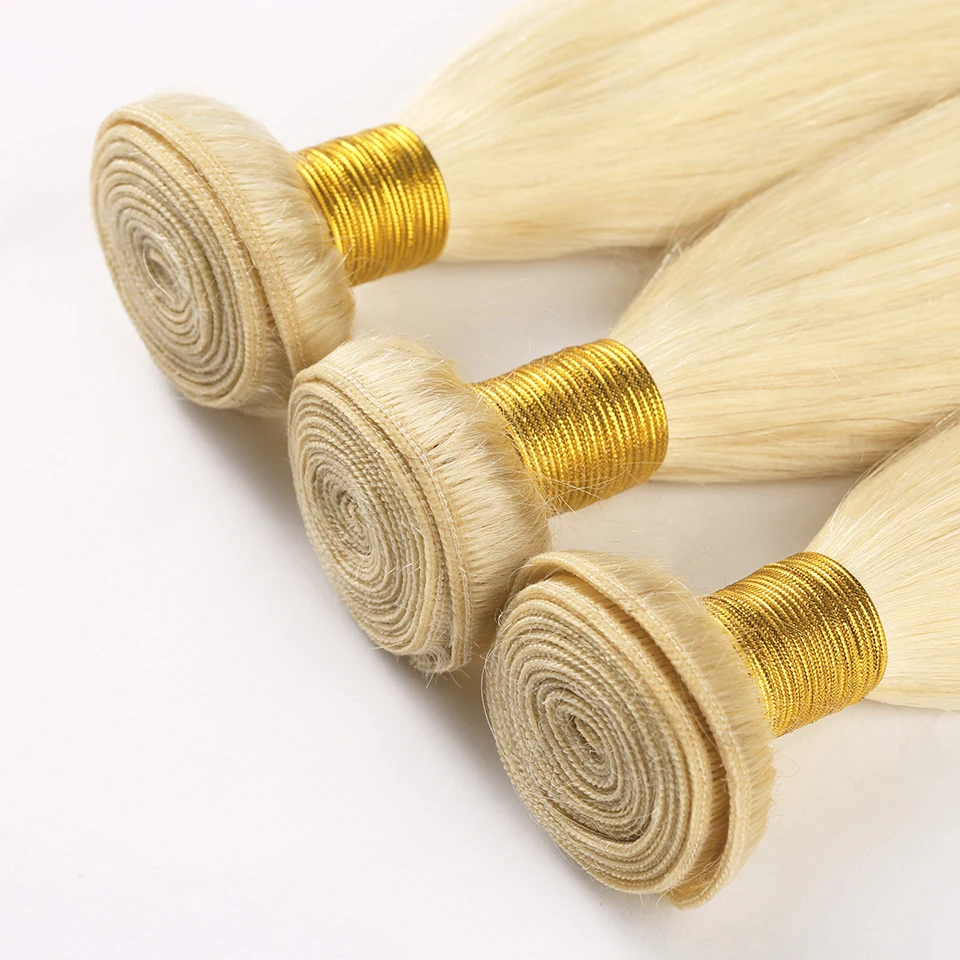 HJ WEAVE BEAUTY 8A блонд пучок s с завязкой натуральные волосы бразильские плетение