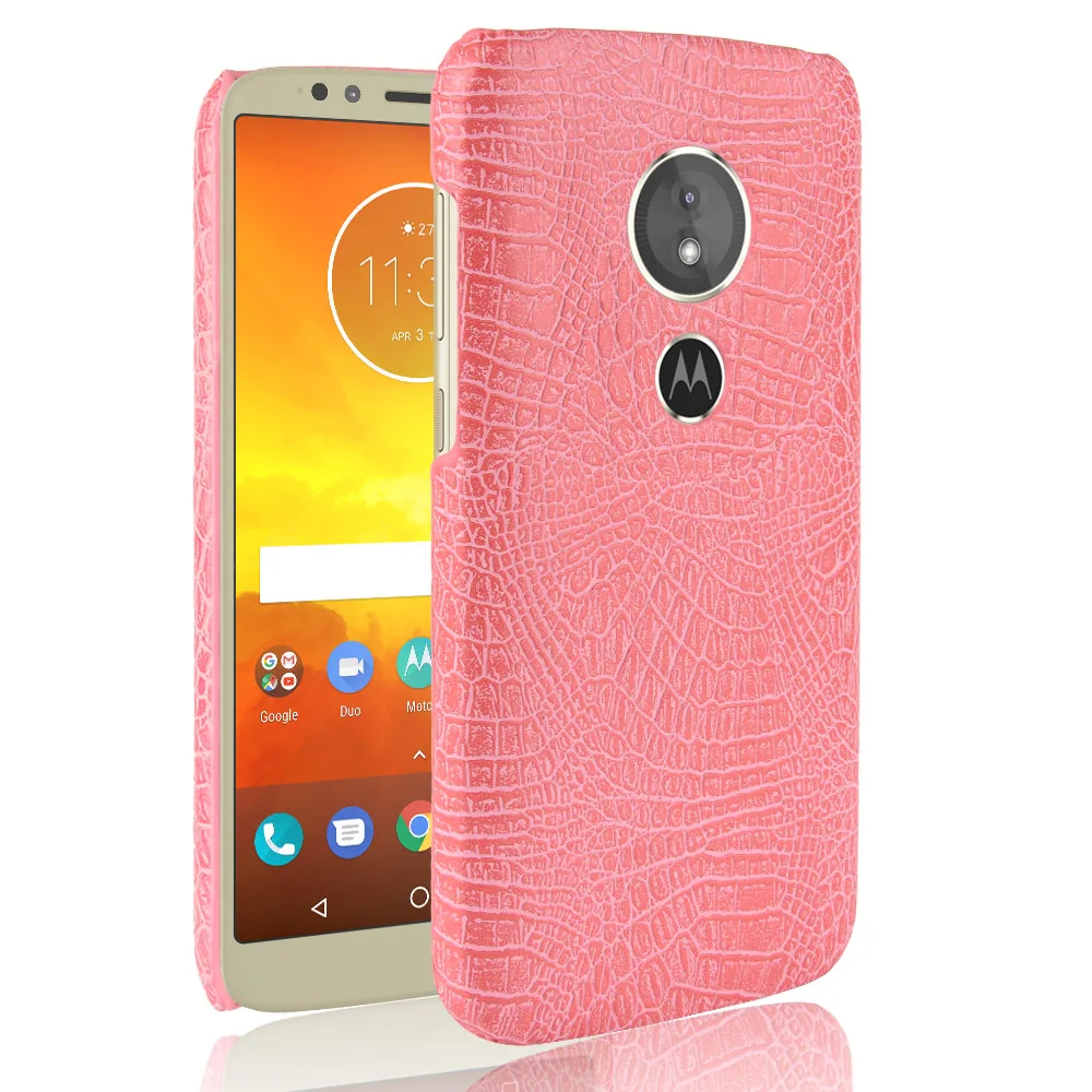 Чехол из крокодиловой кожи для Motorola MOTO E5 G6 Play xt1800 xt54 чехол-бампер искусственная