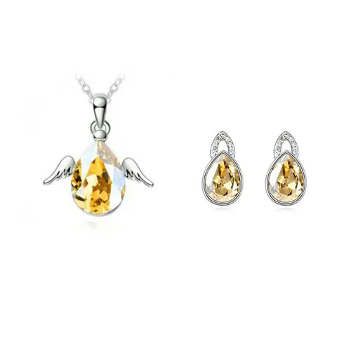 Лидер продаж! Женское ожерелье с подвеской серьги-гвоздики маленькие ангелы