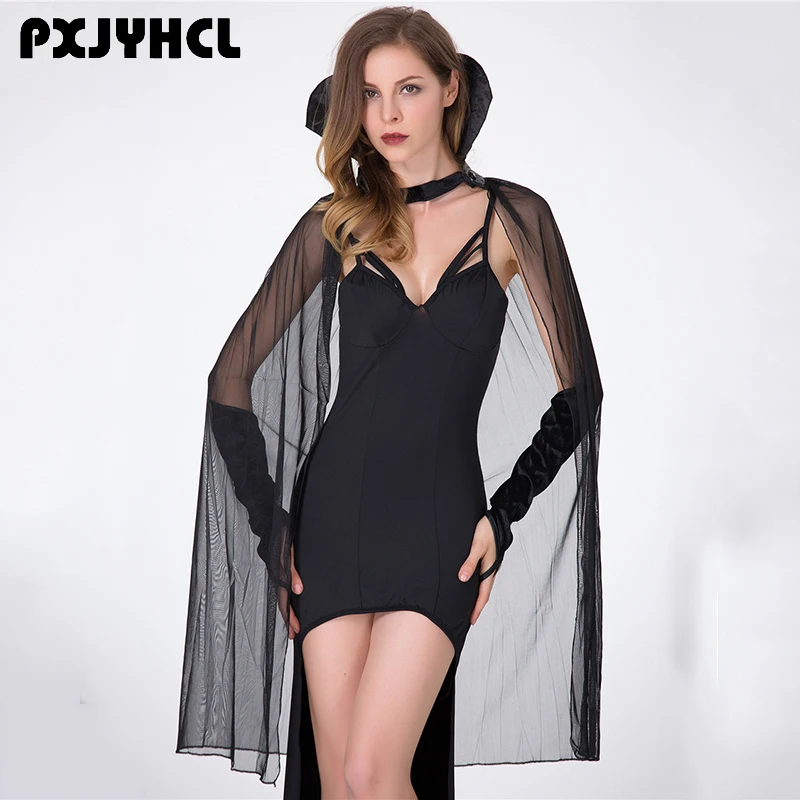 Halloween Sexy Vampire Cosplay Costumes Girl Suit Fancy Ghost Carnival Easter Festival Party Dance Disguise Witch  Dress Outfit