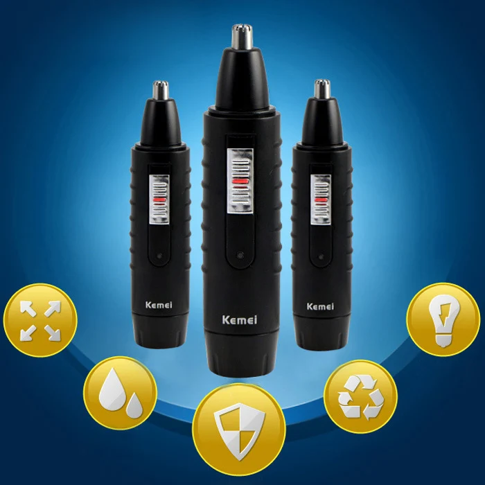 Kemei KM 9688 перезаряжаемый электрический триммер для бритья носа безопасный уход за