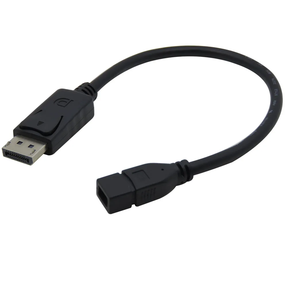 Адаптер DisplayPort для Mini displayport dp папа Женский адаптер конвертер кабель 30 см ПК Lenovo dell