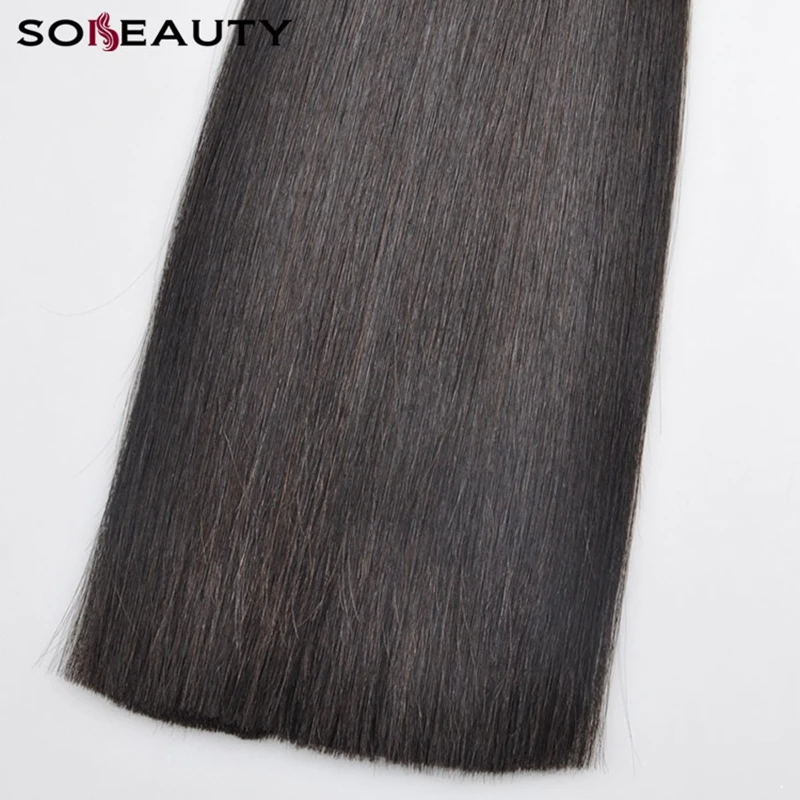 Sobeauty Remy Hair I Tip Extension 40g/pack 16’’18’’20’’22’’ Human Silky Straight Fusion 1B Color | Шиньоны и парики
