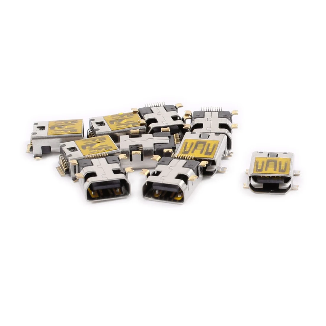 

10 Pcs Female Mini USB Type B 10 Pin SMT SMD Mount Jack Connector