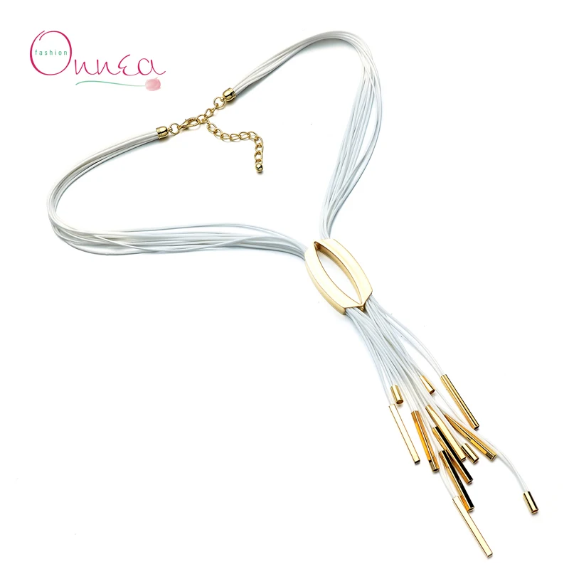 Onnea модные женские туфли многослойные цепи кисточкой колье Цепочки и ожерелья