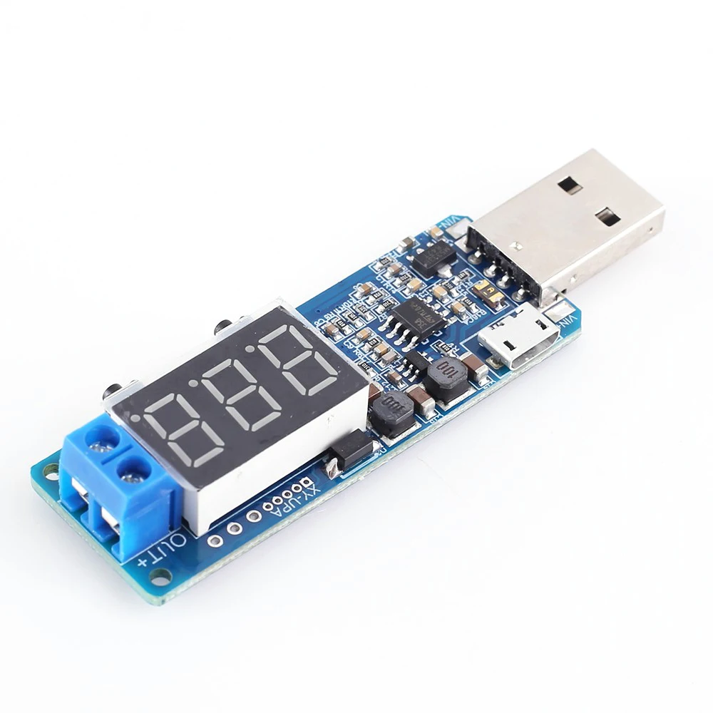DC-DC 5 В до 3 в 12 USB повышающий/понижающий модуль питания Регулируемый повышающий