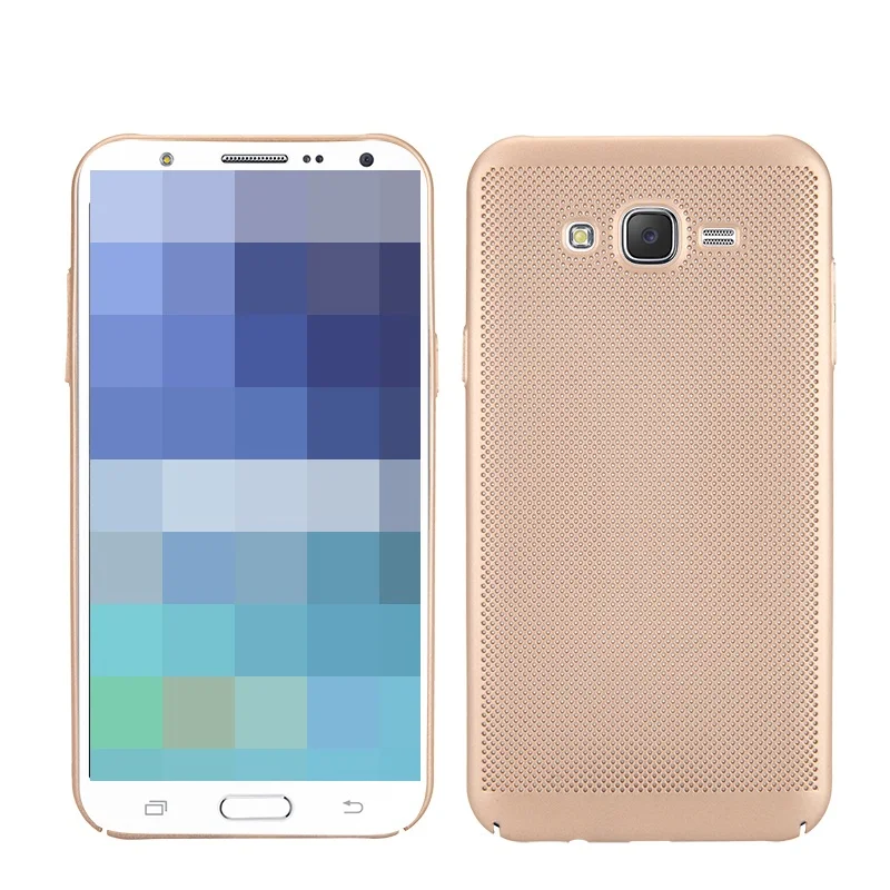 Чехол для Samsung Galaxy J2 J3 J300 J5 J500 J7 2015 TPU Жесткий задней панели с теплоотводом дышащий