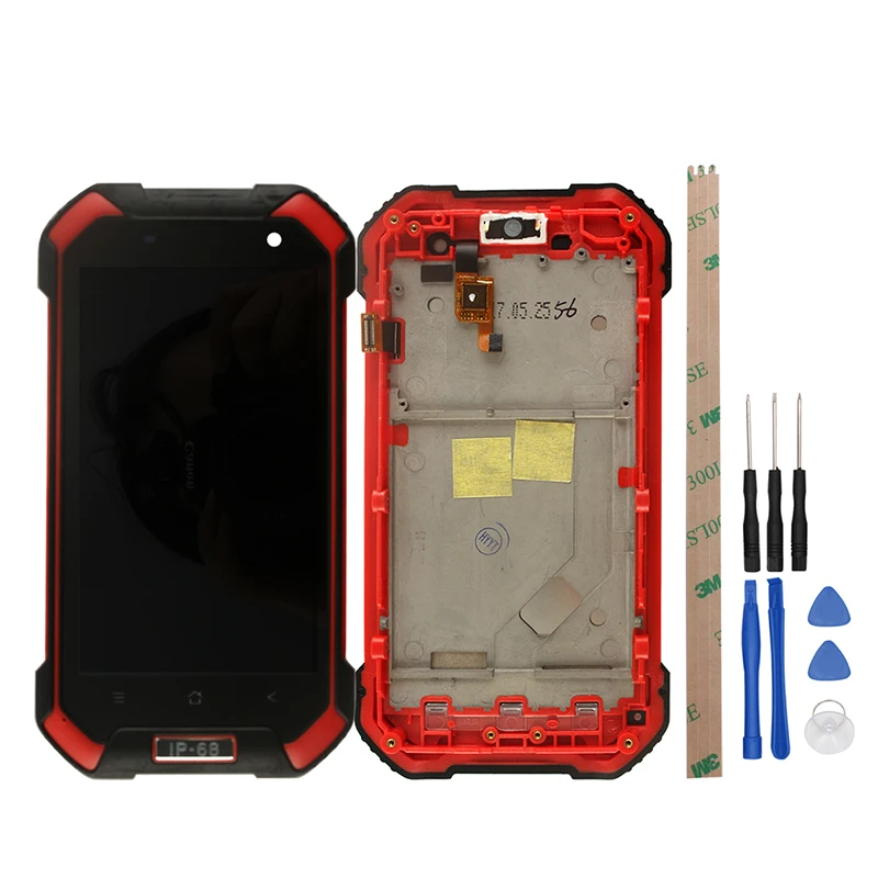 Alesser Android 7,0 для Blackview BV6000S ЖК+ сенсорный экран с рамкой в сборе запасные части+ Инструменты+ пленка для Blackview BV6000