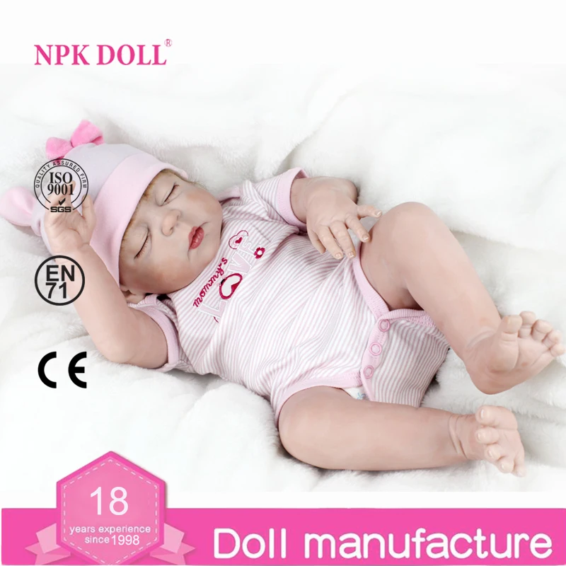 NPKDOLL 22 дюймов Кукла Reborn полное тело силиконовые куклы Reborn игрушки подарки для девочек реалистичные новорожденные дети модные куклы игрушки