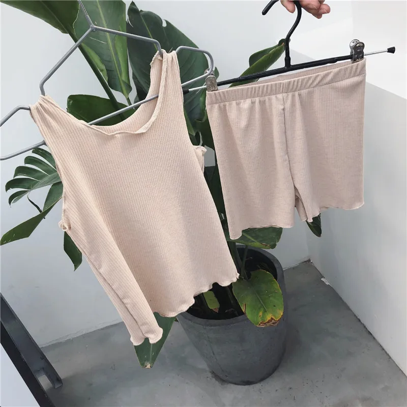 Пижамные комплекты для маленьких девочек жилет без рукавов + короткие штаны